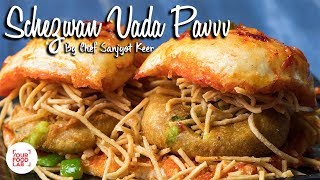 Schezwan Vada Pav Recipe  Indian Street Food  Chef Sanjyot Keer  Your Food Lab [upl. by Nrubyar]