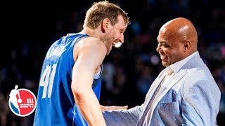 Charles Barkley Scottie Pippen and Larry Bird pay tribute to Dirk Nowitzki l NBA on ESPN [upl. by Emlyn]