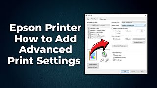 Epson Printer How to Add Advanced Print Settings on Mac Computer Step By Step [upl. by Woods455]