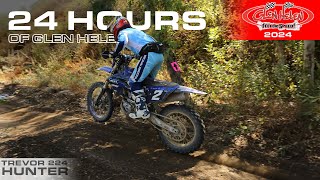 Full Race 2024 24 Hours of Glen Helen Day Moto 1  Trevor Hunter 224  2024 YZ450FX [upl. by Pappano926]