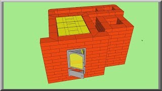 Футеровка топливника печи шамотным кирпичом видеоурок Кладка печей своими руками [upl. by Aneleiram]