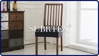 How to install Stretch Dining Room Chair Seat Covers by Subrtex [upl. by Eidlog]