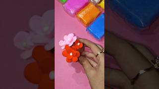 Diy clay flower 🌹short diy clayart [upl. by Zacharia726]