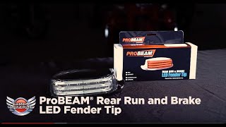 How To Install ProBEAM Rear LED Fender Tip Light for Harley Davidson 🔧 [upl. by Steiner175]