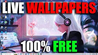 How to Get Animated Wallpapers for Windows 1011 FREE  Live Wallpapers for PC in 2024 [upl. by Pradeep748]