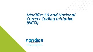 Modifier 59 and National Correct Coding Initiative NCCI [upl. by Willa]