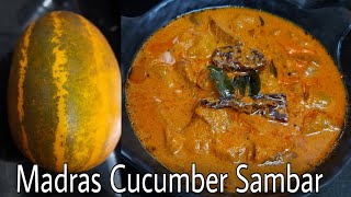 Mangalorean cucumber sambar recipe thautey koddelu madras kakkdi recipe Healthy Food Kitchen [upl. by Alpheus]