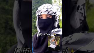 Keffiyeh tutorial ✨🧕keffiyeh hijabtutorial hijabstyle shorts ytshorts [upl. by Xavier]