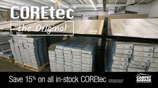 Save 15 on COREtec Flooring from The Carpet Garage [upl. by Chrisse]