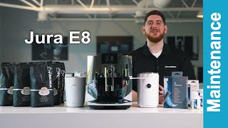 JURA E8  Milk System Cleaning [upl. by Jarv]