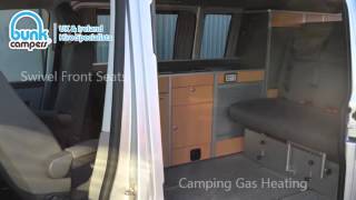 Bunk Campers  Nomad Walkthrough 2015  2 person VW Campervan Hire [upl. by Mead]