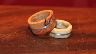 How To Make Wooden Rings Without Power Tools No Lathe No Power Tools No Problem [upl. by Marleah]