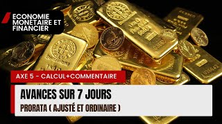 Economie Monétaire S4 Avances à 7 Jours selon Prorata ordinaire et prorata ajusté [upl. by Eilrahc]