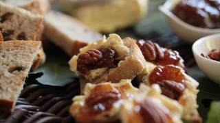 Brie Pecan Fig Jam Crostini Recipe  Kin Community [upl. by Ellennahs966]