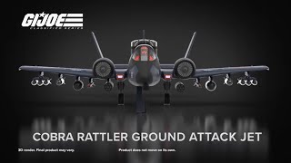 REVEALED GI JOE CLASSIFIED SERIES COBRA RATTLER GROUND ATTACK JET HASLAB [upl. by Lunetta705]