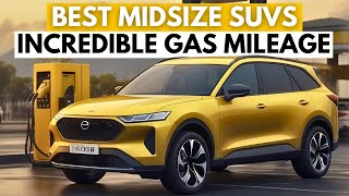 Top 7 Midsize SUVs With Incredible Gas Mileage 2024 [upl. by Meehyrb]