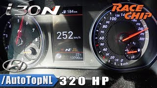 320HP Hyundai i30N RaceChip 0252kmh ACCELERATION amp TOP SPEED by AutoTopNL [upl. by Juster]