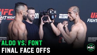 UFC Vegas 44 Jose Aldo vs Rob Font Final Face Offs [upl. by Agni]