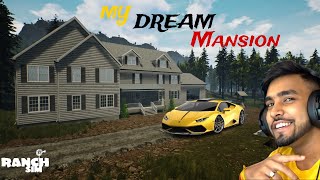 I BUILD MY DREAM MANSION  RANCH SIMULATOR EP 2 [upl. by Deden]