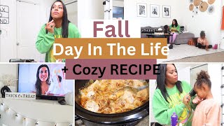 FALL CROCKPOT RECIPE  COZY DAY IN THE LIFE OF A MOM WITH 4 KIDS  WORK FROM HOME MOM ROUTINE [upl. by Morly]