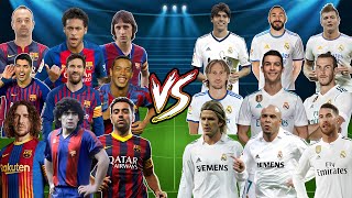 Barcelona Legends vs Real Madrid Legends 11 VS 11 Ronaldo Messi Neymar Maradona Cruyff [upl. by Renat]