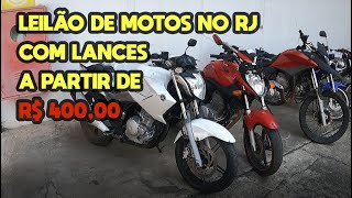 LEILÃO DE MOTOS NO RJ COM LANCES A PARTIR DE R 40000  PART VINICIUS BAKER analise mecânica [upl. by Fulviah660]