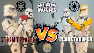 Stormtrooper vs Clone Trooper WHO WINS [upl. by Lynnworth957]