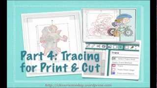 Tracing Without Tears in Silhouette Studio Part 4 [upl. by Kcirdneked]