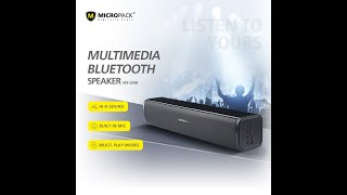 Micropack  Multimedia Bluetooth Speaker MS220B [upl. by Wurtz109]