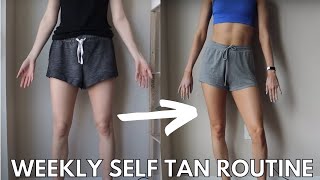 Weekly Self Tan Routine  At Home Self Tanner Application Tips amp Tricks Self Tanning Tutorial [upl. by Anitroc]