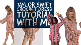 TAYLOR SWIFT CROCHET DRESS TUTORIAL WITH JOYCELINE KAY beginners crochet crochetclothing [upl. by Gnart]