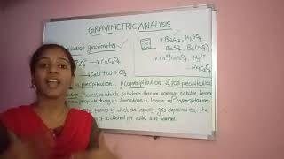 Gravimetric analysis Fifth semester inorganic chemistry Calicut university [upl. by Tegan]