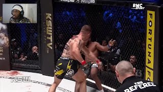 Je Réagis au combat de SALAHDINE PARNASSE VS ADRIAN BARTOSINSKI KSW [upl. by Gautious]