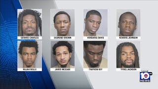 8 alleged gang members arrested in Broward County [upl. by Hallsy712]