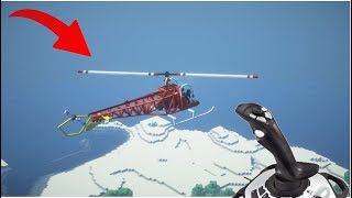 Flying A Minecraft Helicopter On A JOYSTICK  Immersive Vehicles Mod [upl. by Atsed]