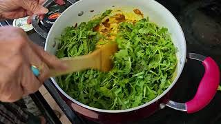 Arugula Steamed Salad Recipe with Spicy Chili Onion and Turmeric in Olive Oil Rocket Plant Recipe [upl. by Fawcett]