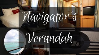 Disney Magic  Navigators Verandah Stateroom  Room Tour  Disney Cruise Line [upl. by Ahsekahs628]