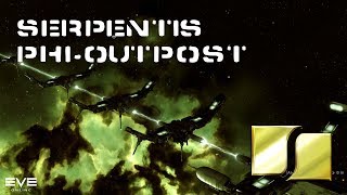 Serpentis PhiOutpost  Walkthrough EVE Online [upl. by Adnalram]