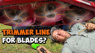 Can this VIRAL String Trimmer Attachment REPLACE Mower Blades [upl. by Ttenneb127]