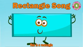 Rectangle Song  Learn Shapes  Rectangle Nursery rhyme for kids  Bindis Music amp Rhymes [upl. by Assirrak515]