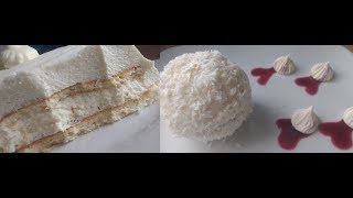 coconut mousse cake كيكة موس حلى الرغوةجوز الهند [upl. by Renaldo]