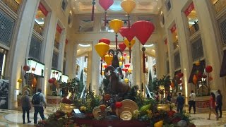 Venetian Las Vegas Atrium Decorated for Chinese New Year Year of the Goat [upl. by Aicire]