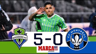 Great Ruidíazs gol in Seattles win  Sounders 50 Impact  Goals and Highlights  MLS [upl. by Ahsaret290]