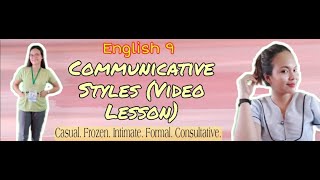 GRADE 9 VIDEO LESSON l COMMUNICATIVE STYLES l Quarter 1 l Online Class Observation Vlog 1 [upl. by Jadwiga]