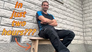 How to make a bench seat with the wrong tools [upl. by Myo390]