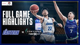 EASTERN vs CONVERGE  FULL GAME HIGHLIGHTS  PBA SEASON 49 COMMISSIONERS CUP  NOV 29 2024 [upl. by Ortensia]