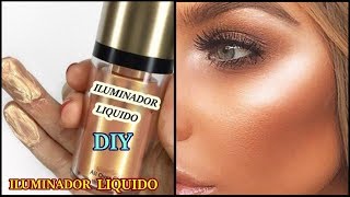 como hacer un iluminadorliquidocasero haz tu propio iluminador  DIYliquid highlighter [upl. by Vokay979]