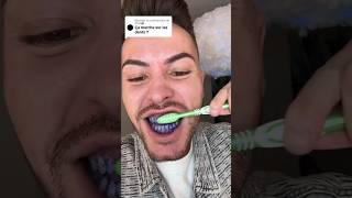 Je teste le dentifrice violet sur mes dents 😱😬 [upl. by Hollerman]