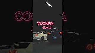 Cocaina Slowed  BassBoosted  slowed music slowedsongs tiktok youtubeshorts [upl. by Charla]