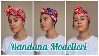 Bandana  Eşarp Bağlama Modelleri  3 Farklı Model [upl. by Tormoria934]